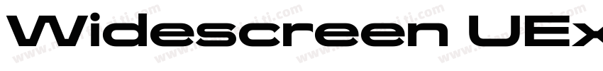 Widescreen UEx Blackl字体转换